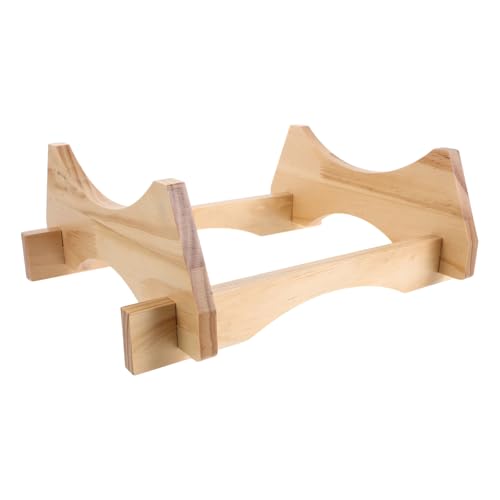 QUMIIRITY Soporte Dispensador de Bebidas de Madera Natural para Barril de 10 litros, Base Robusta para Cubo de Cerveza, Soporte para Botellas y Dispensadores en Encimera de Cocina