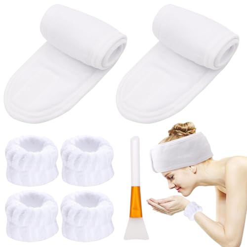Scettar Juego de 7 cintas para el pelo, para maquillaje, maquillaje, deporte, yoga