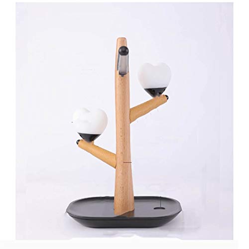 Preisvergleich Produktbild JGHH Bixin Baum Induktionslampe LED-Nachtlicht Nachttischlampe Ambient Light Touch-Bedienung Gestell aus Massivholz Lagerung gedämpftes Licht Einstellbare Beleuchtung