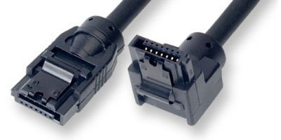 Cable SATA 6Gbps 1 Metro, Recto a Ángulo Izquierdo