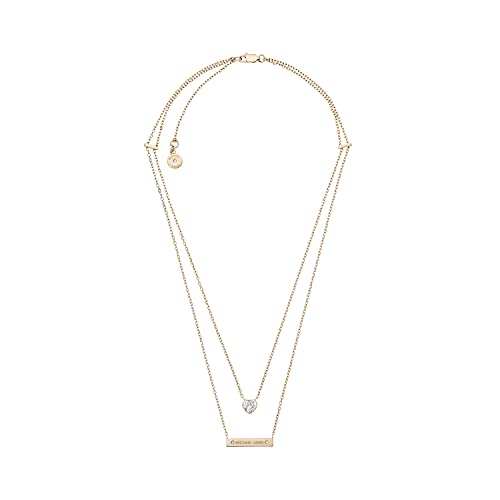 Michael Kors Gold Modern Brilliance Lobster Clasp Pendant Necklace #TOP26