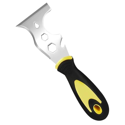 ASIRYVA 13-in-1 Stainless Steel Painters Tool, Professional Multi Paint Stripper Tool Includes Paint Roller, Straight Scraper, Curved Scraper