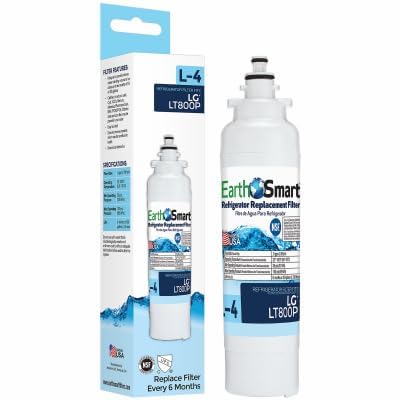 Smart Earth Products EarthSmart 102645 L-4 Refrigerator Filter, Fits LG LT800P - Quantity 4