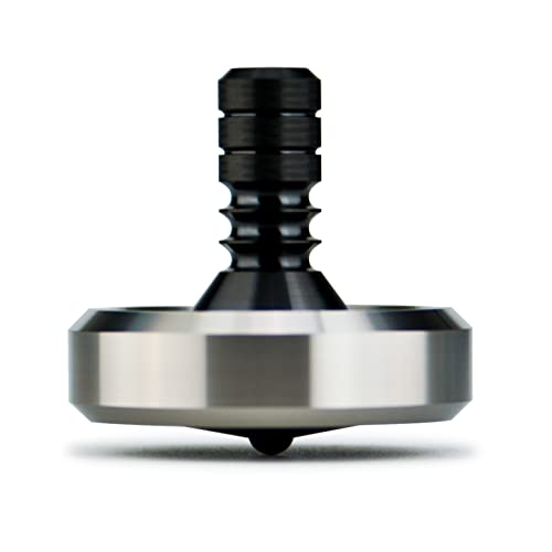 DjuiinoStar Premium Spinning Top, Stainless Steel Collar with Zirconium Stem, 8-10 Minutes, High Precision EDC Desktop Toy DST-813R