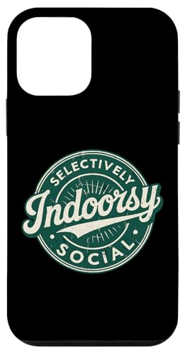 Indoorsy Selectively Social �r���e�[�W ���Љ�I �����I �X�}�z�P�[�X iPhone 12 mini �p