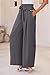 PRETTYGARDEN Women's Wide Leg Work Pants Business Casual High Waisted Loose Palazzo Trouser Summer Clothes (Dark Grey,Medium)
