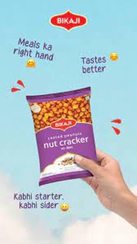 Bikaji Nut Cracker – Crunchy Coated Peanuts 14.11 oz (400g) Pack| Ready to Eat Coated shing dana, Spiced Gram Flour sing bhujia with Authentic Indian Tast for Bar Snacks, Tea-Time & On-the-Go Munching