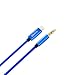 Produktbild Verbessertes AUX-Audiokabel für das iPhone 7 8 X Xs Max XR 11, 3,5 mm Premium-Zusatzkabelzubehör für iPhone, iPad, iPod Home/Autoradio, Lautsprecher, Kopfhörer (Blau)