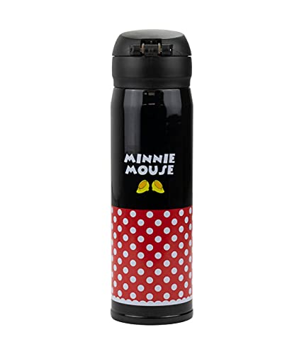 Garrafa Térmica Inox Minnie Mouse Poá 400ml