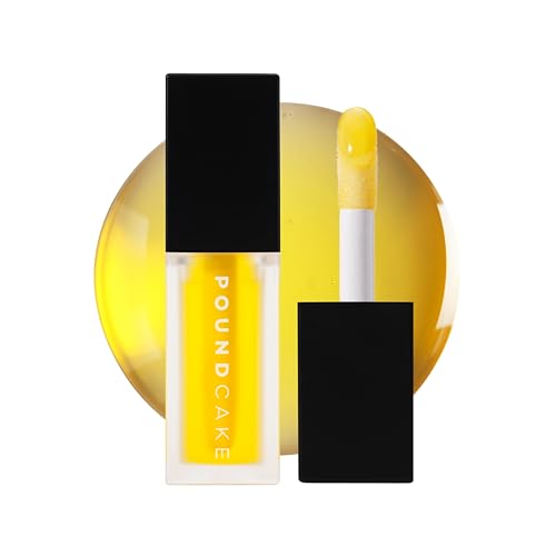 Image of POUND CAKE Cake Theory Plumping Lip Oil | Hydrating & Moisturizing Lip Oil Balm, Lip Gloss, and Lip Mask with Hyaluronic Acid | Clean, Vegan Formula | Lip Plumper Treatment | 0.23 oz, Melted Butter