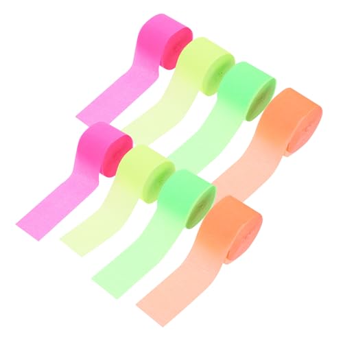 QUMIIRITY 8rollos Decoraciones De Serpentinas De Crepé Coloridas para Bodas y Papel para Cumpleaños y para y Manualidades