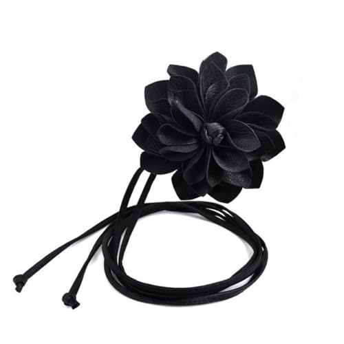 Wambere 1 cinturón de mujer de piel sintética con flores, cinturón fino de flores, cinturón de cintura trenzado, cordón de cintura, cadena de cintura, cinturón decorativo, cinturón para la cintura,