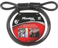 Master Lock 6Feet Steel Cable 78Dpf 2Pk