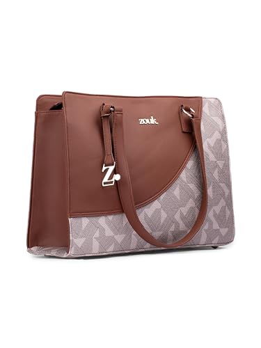ZOUK Women's Office Essential Jute Vegan Leather Aravalli Abstract - Image 2