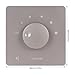 Pssopp Audiovisual Accessories and Peripherals 5 Gears Tuning Knob Impedance Matching in Wall Convenient Wiring Design for Home Speakers 50W Volume Control, 50W Volume Control Knob (Gray)