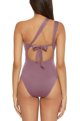 BECCA Women's Standard Color Code Convertible Bandeau One Piece Swimsuit, Asymmetrical Straps, Bathing Suits4