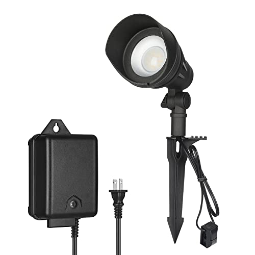 Dewenwils 14W Led Outdoor Landscape Spotlight, 540Lm 3000K Waterproof Garden Light, Ac/Dc 12V Low Voltage Stake Lights For Yard Tree Lawn, Die-Cast Aluminum Housing Non-Dimmable, Etl Listed, 4 Pack #TOP9