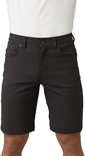 prAna Men's Standard Brion Short, Charcoal, 42W x 9L