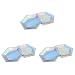 24 platos de papel iridiscentes para fiestas de fiestas y fiestas de cumpleaños (platos hexagonales de 8 pulgadas) para decoración de fiestas y hogar
