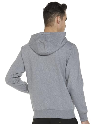 Image of U.S. Polo Assn. Men's Solid Regular fit Sweatshirt, Cotton Blend, Hooded Neck