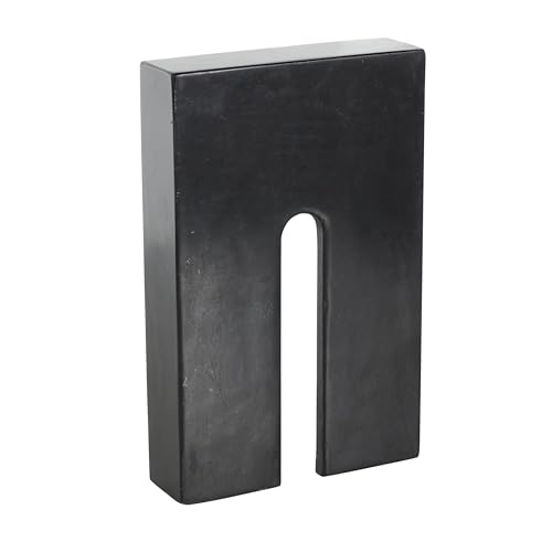 Escultura decorativa geométrica rectangular de mármol negro miniatura 7