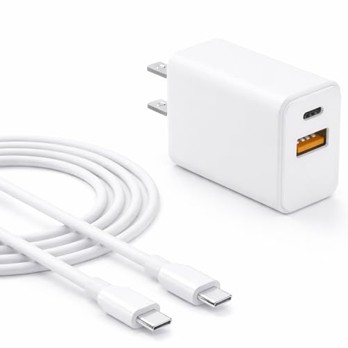 Superer 30W Dual Port Fast Charging Fit for Google Pixel 8/7/6/ Pro/8a/7a/6a Charger - Compatible with Pixel 9/9a/9 Pro XL/10a/10/10 Pro/10 Pro XL - Extra Long Thick Cable for Android Phone Wall Cord