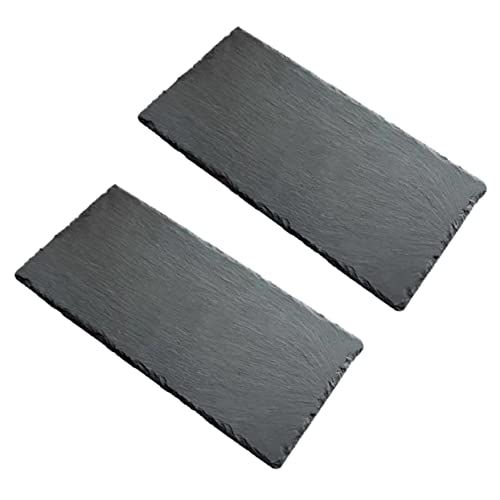2 platos de postre antideslizantes negros para sushi miniatura 1