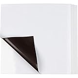 Magnetic Dry Erase Sheet - 12-Pack Whiteboard Sheet for Refrigerator, Kitchen Dry Erase Board with Magnets, Fridge Whiteboard Sheet, White, Mini, 4 x 4 Inches