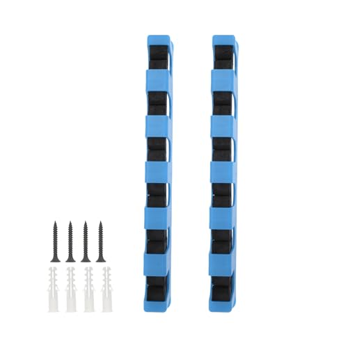 CAPASTEC 1 Set Fishing Rod Holder, Horizontal Fishing Pole Holder, Rod Holders for Wall, Fishing Pole Holders for Garage Boats, Blue