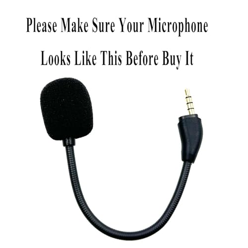 Image of Replacement Game Mic Microphone for Wired Kingston HyperX Cloud III Gaming Headset, Detachable Mic Boom for PC PS5 PS4 Xbox Series X /S