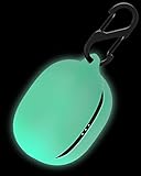 Geiomoo Silicone Case for Anker Soundcore Life P3, Protective Cover with Carabiner (Luminous Green)