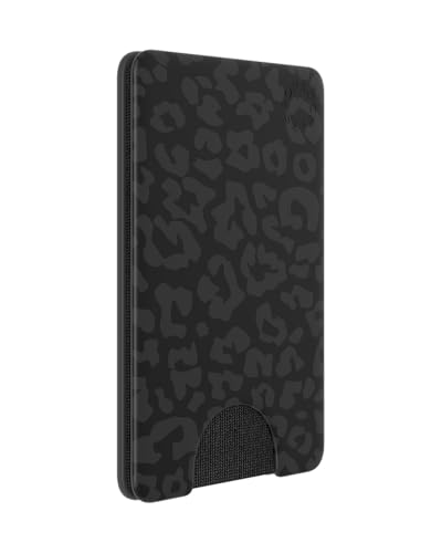 PopSockets PopWallet - Sleek, Removable Card Holder for Smartphones - Night Leopard - Thumbnail 5