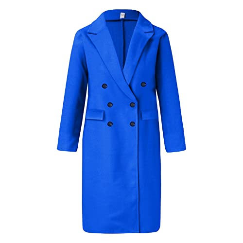 Manteau d'hiver festif et chaud contre le froid en laine boutonnée