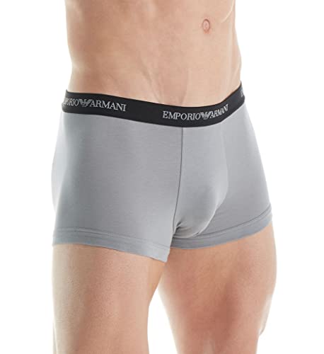 Emporio Armani 2-Pack Stretch Cotton Trunk Grey/Marine MD (US 34"-35" Waist)2