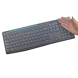 MUBUY Keyboard Cover Skin Protector Fit Logitech MK295 MK275 MK270 Wireless Keyboard, Logitech K200 K260 K270 MK200 MK260 Keyboard (NOT Fit Other Model Keyboards)-Clear