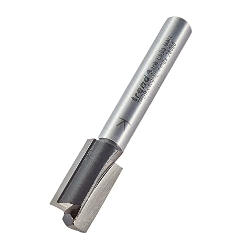 Trend Trade Straight Two Flute Router Cutter, 1/4 Inch Shank, 10mm Cut Diameter, Tungsten Carbide Tipped, TR09X1/4TC