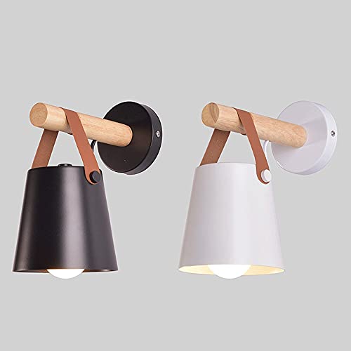Lámpara de pared E27 creativa y moderna con cinturón de suspensión para cabecera 3