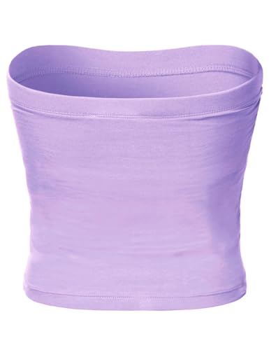 Image of Women's Shapewear Tube Tops Strapless Ruched Built-in Shelf Bra Casual