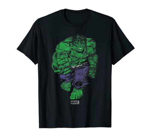 Marvel Hulk the Incredible Hulk Distressed Camiseta