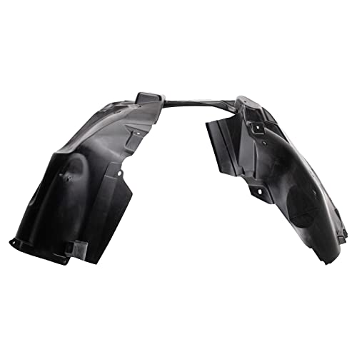 Image of TRQ Front Inner Fender Liner Set Compatible with 2017 Jeep Compass CH1248160 CH1249189