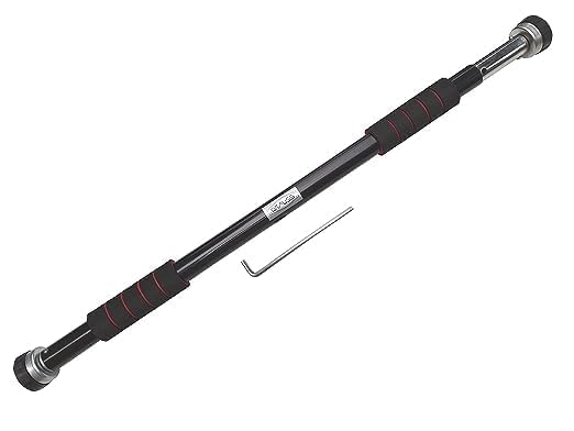 Click Dream Pull Up Bar For Home Doorway For Home Workout for Men Adjustable Chin Up Bar For Home Without Screw Anti-skid Grip Hanging Bar Rod For Training Exercise Bar, Pullup Bar - Black (B0CXF2HKX9) Amazon Price History, Amazon Price Tracker