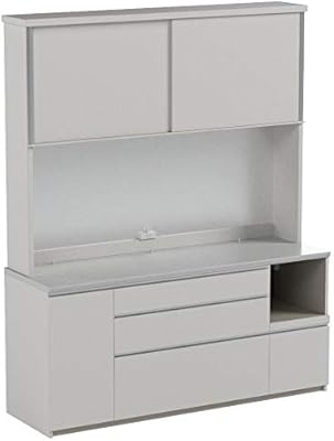 パモウナ 食器棚WL 【幅160×奥行50×高さ198cm】 WLR-1600R パールホワイト 【2梱包】