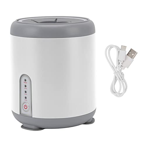 TOPINCN Coctelera de Biberón de Leche para bebé, Mezclador de Biberón Eléctrico Automático con Carga USB, Mezclador de Fórmula para bebé Inteligente, Licuadora de Leche Portátil para (Perla blanca)