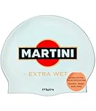 IMSPIRA Gorro Natacion Silicona Martini Blanco Unisex Hombre Mujer Niño...