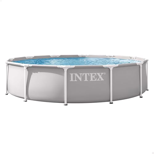 Intex - Piscina Desmontable, Gris, D366x76 cm,...