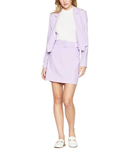 Bcbgeneration Women's Buckle A Line Woven Mini Skirt, Lavender, 8 #TOP4