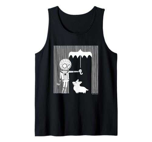  Marvel Spider-Man Far From Home Corgi In The Rain All White Tank Top