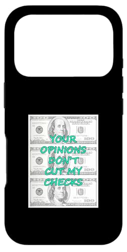 Light Teal Aqua Your Opinion, My Checks �e�B�[���A�N�A �X�}�z�P�[�X iPhone 17 Pro �p