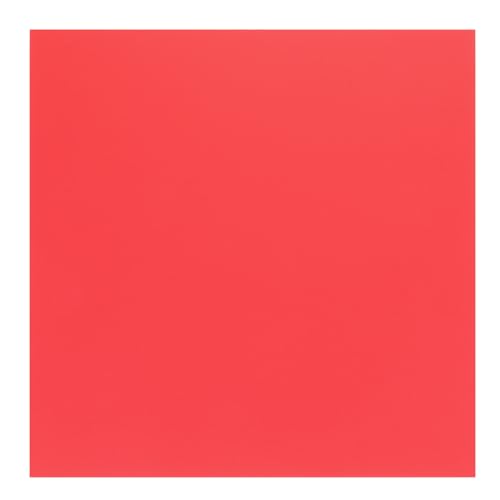 ABS Plastic Sheet 12 x 12 Inch,Flexible Plastic Sheets 1/16 Inch Thick Thermoplastic Sheet with Leather Texture Red for DIY Crafts Decors 1Pcs