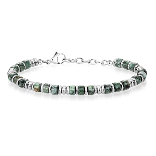 SIUMAL Pulsera Hombre, Pulseras Acero Inoxidable Boho Hombres,Joyería Regalo para Esposo Padre Amigos